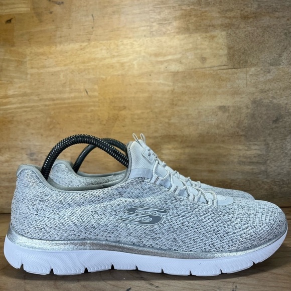 Skechers Summits Quick Getaway Womens Size 10 Running Shoes Sneakers Gray 12987 - Picture 1 of 12